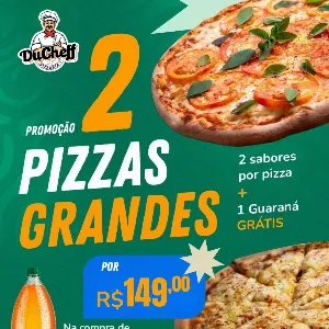 Duas Pizzas Grande + Kuat 2 litros